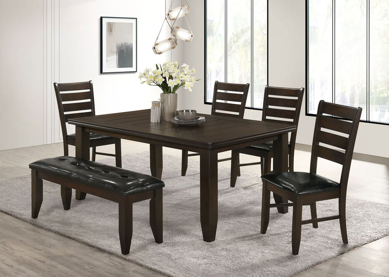 Dalila Rectangular 66-inch Wood Dining Table Cappuccino by Unique Piece Furniture