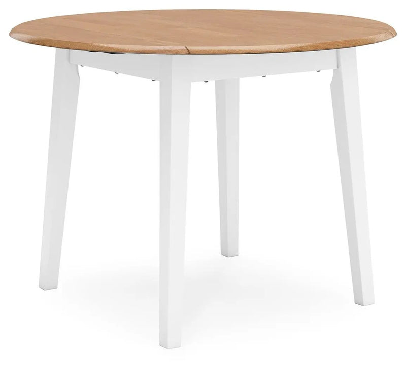 Gesthaven - Round Dining Room Drop Leaf Table Set by Unique Piece Furniture