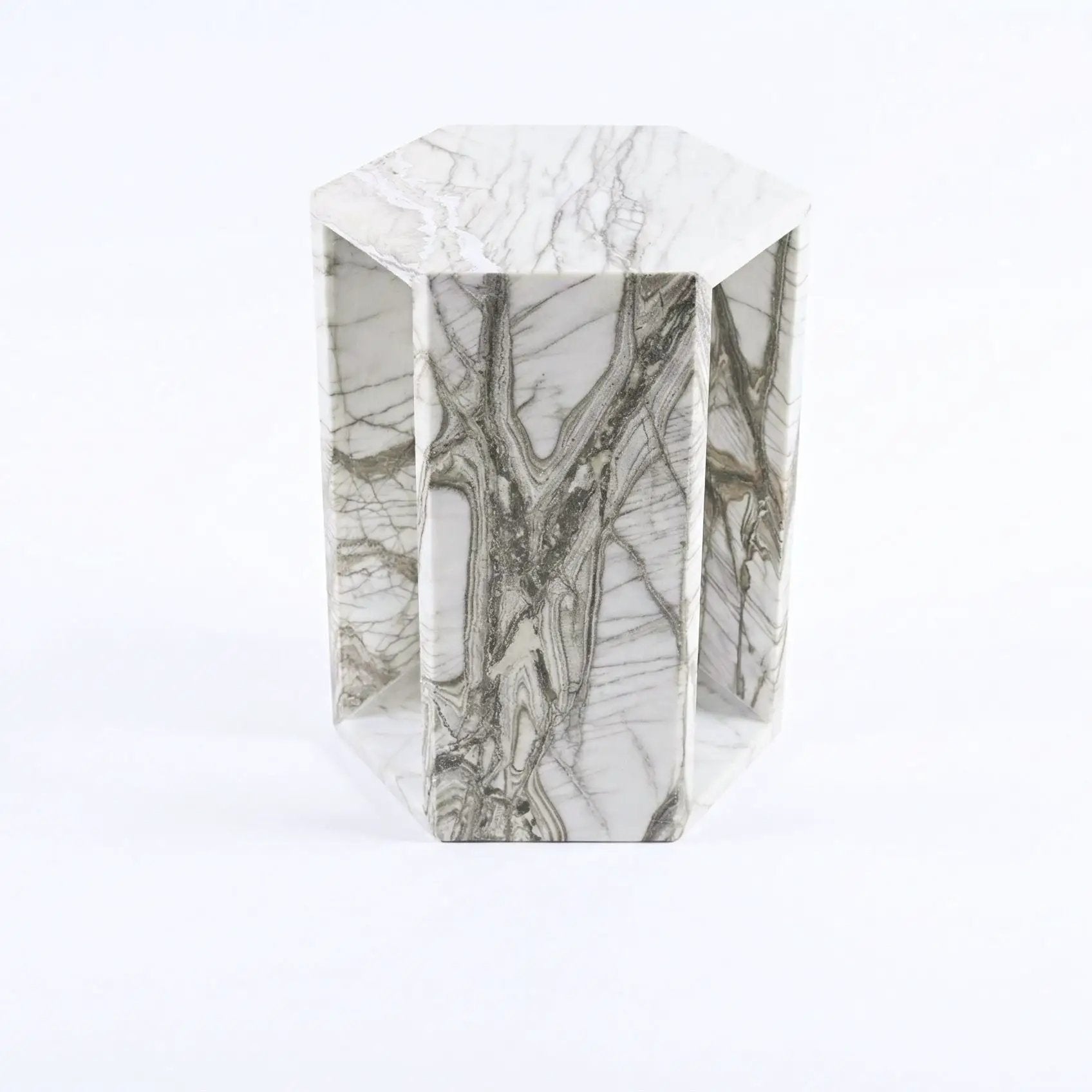 Modern Minimalist Hexagon Side Table by HouseOfZazla