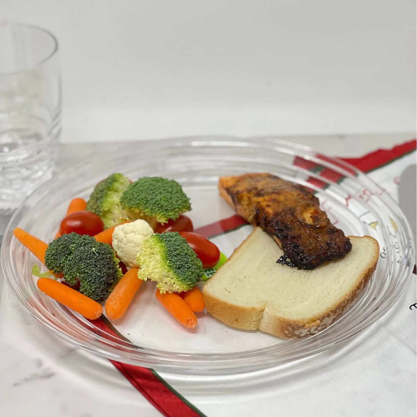 Designer Swirl Acrylic Dinner Plates (Set of 4) by HouseOfZazla