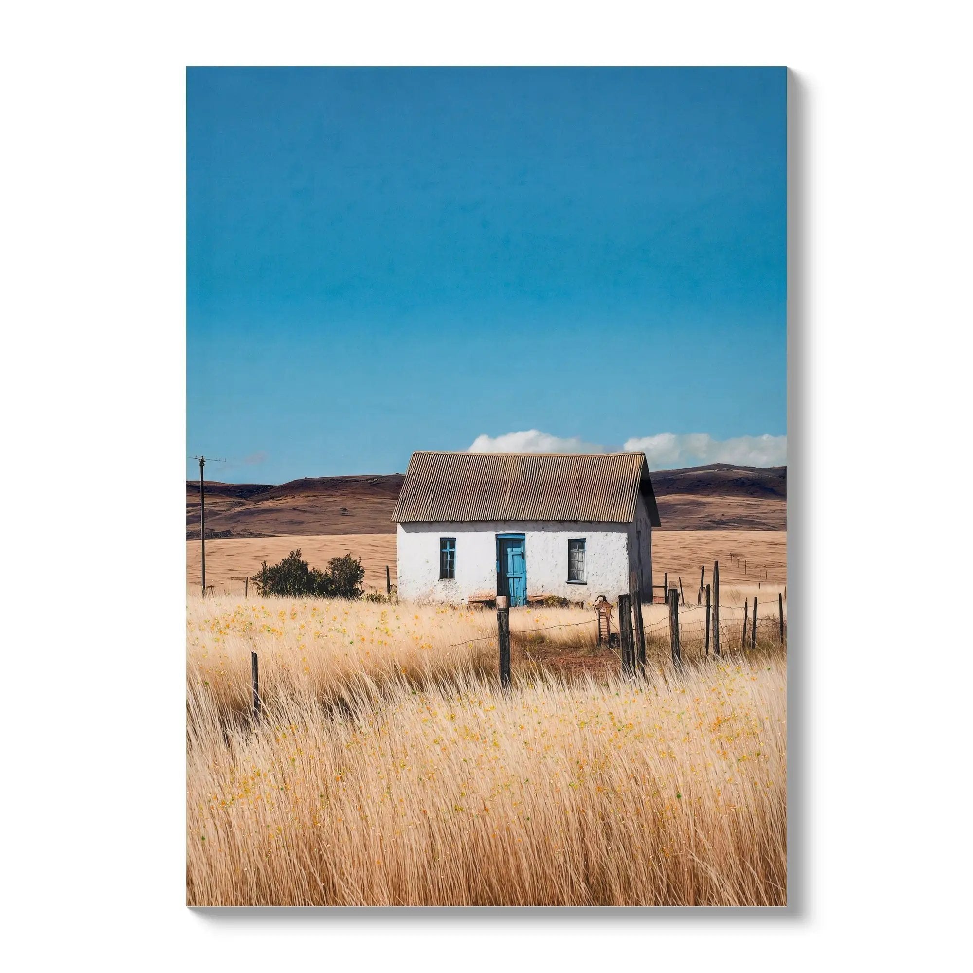 Farmhouse House Wall Art Canvas Print by HouseOfZazla