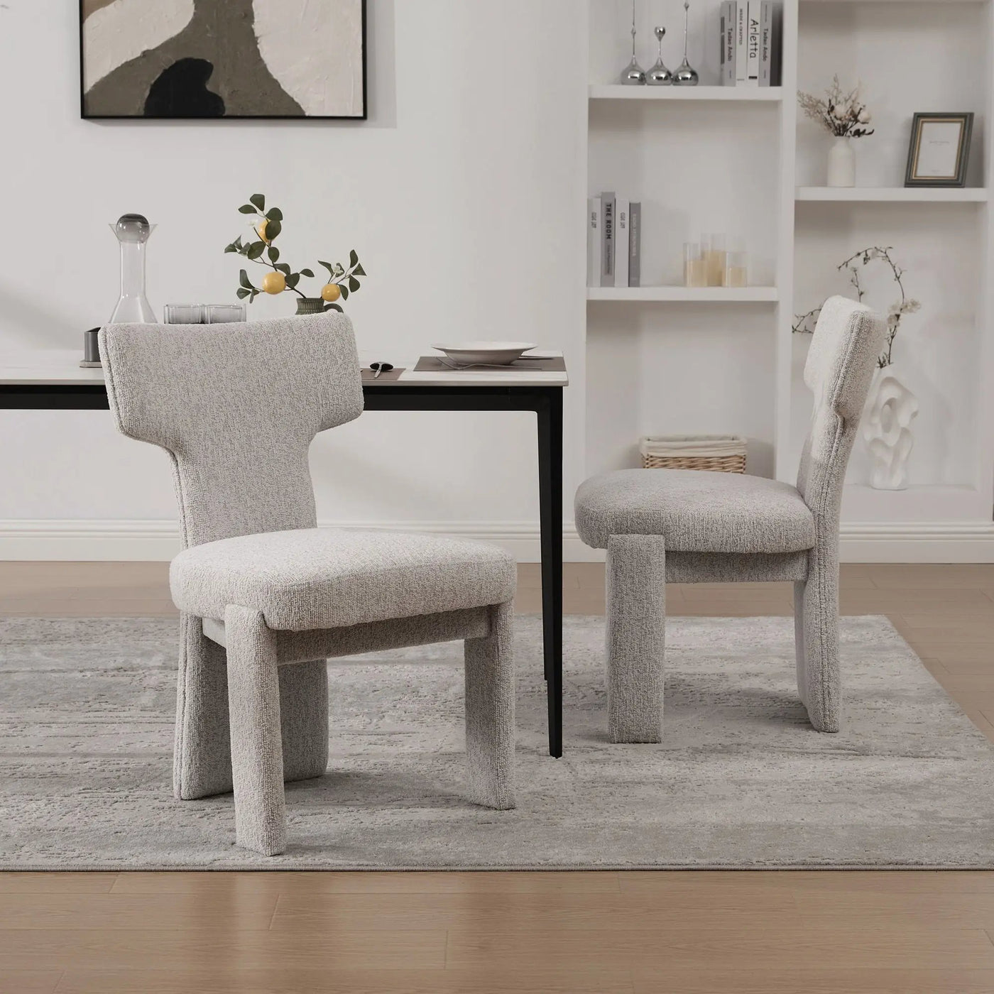 Armless Curved Back Accent Chairs by HouseOfZazla