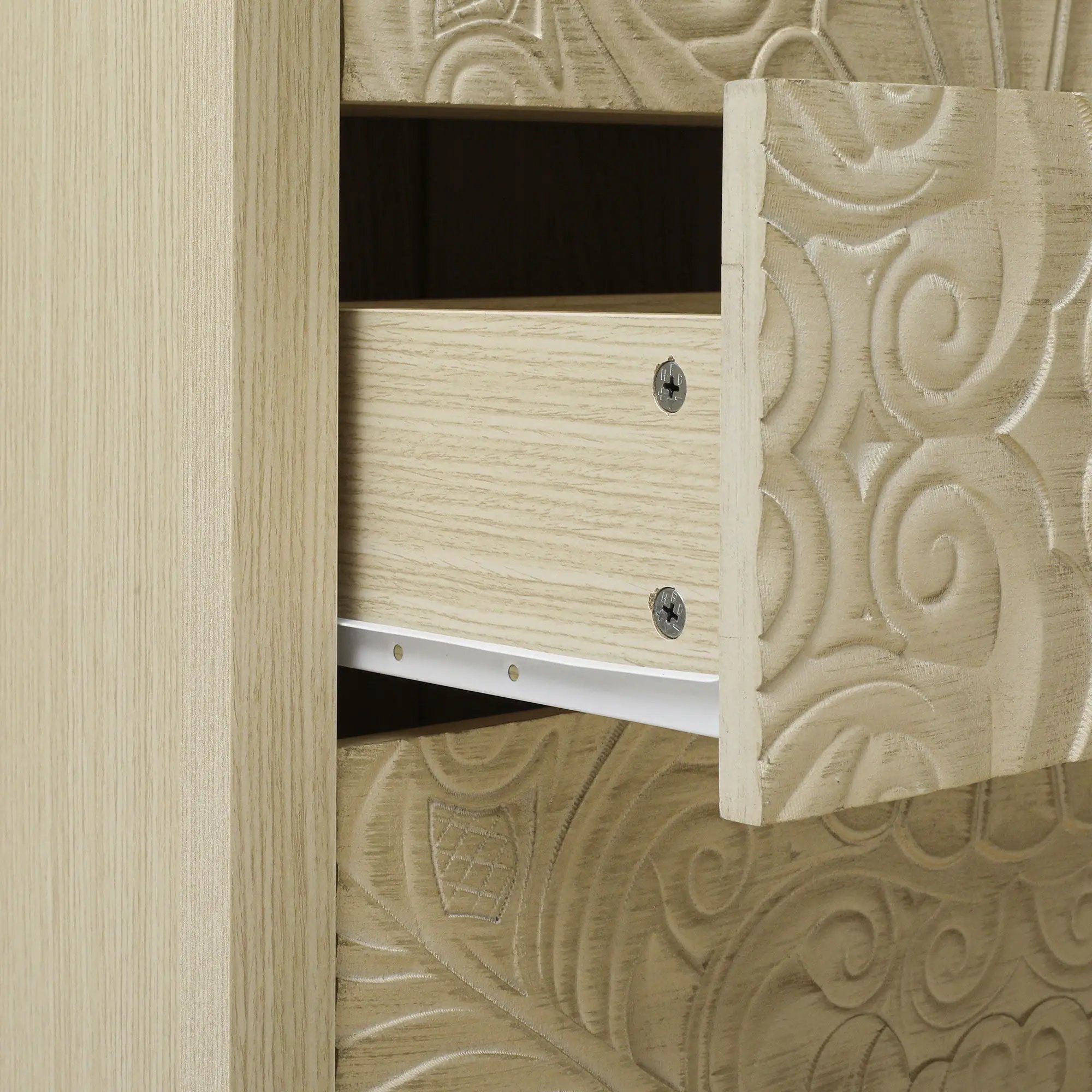 3 Drawer Cabinet - Natural Wood Finish by HouseOfZazla