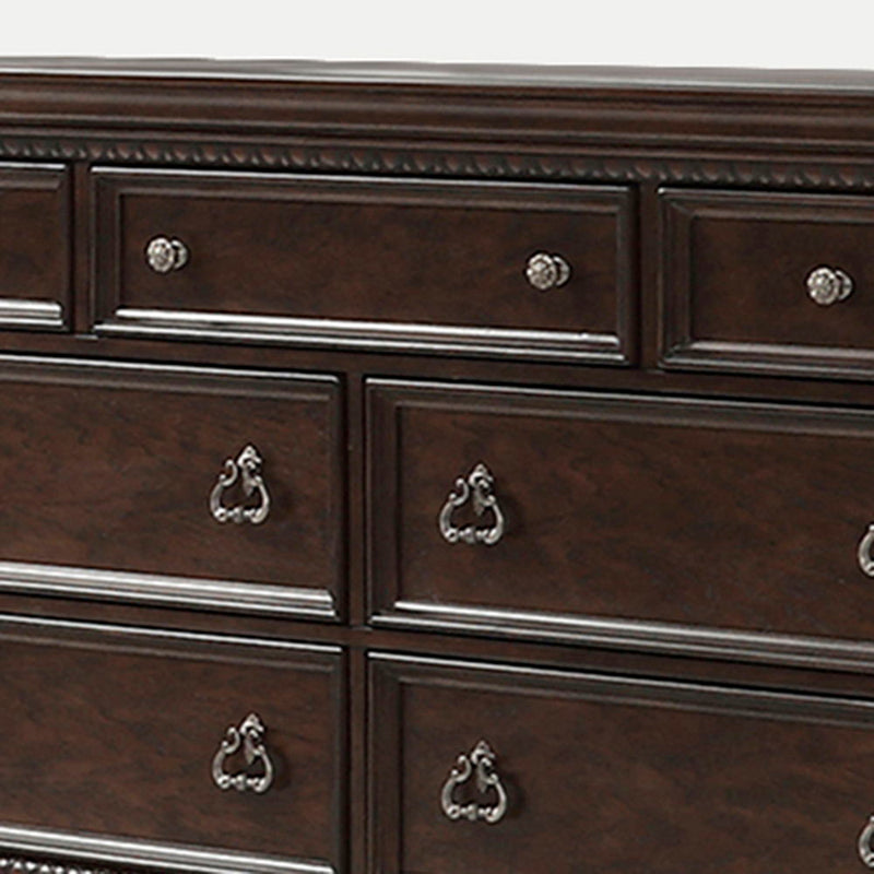 Mahogany 7 Drawer Dresser with Spacious Storage - Mahogany, photo 5 of 6