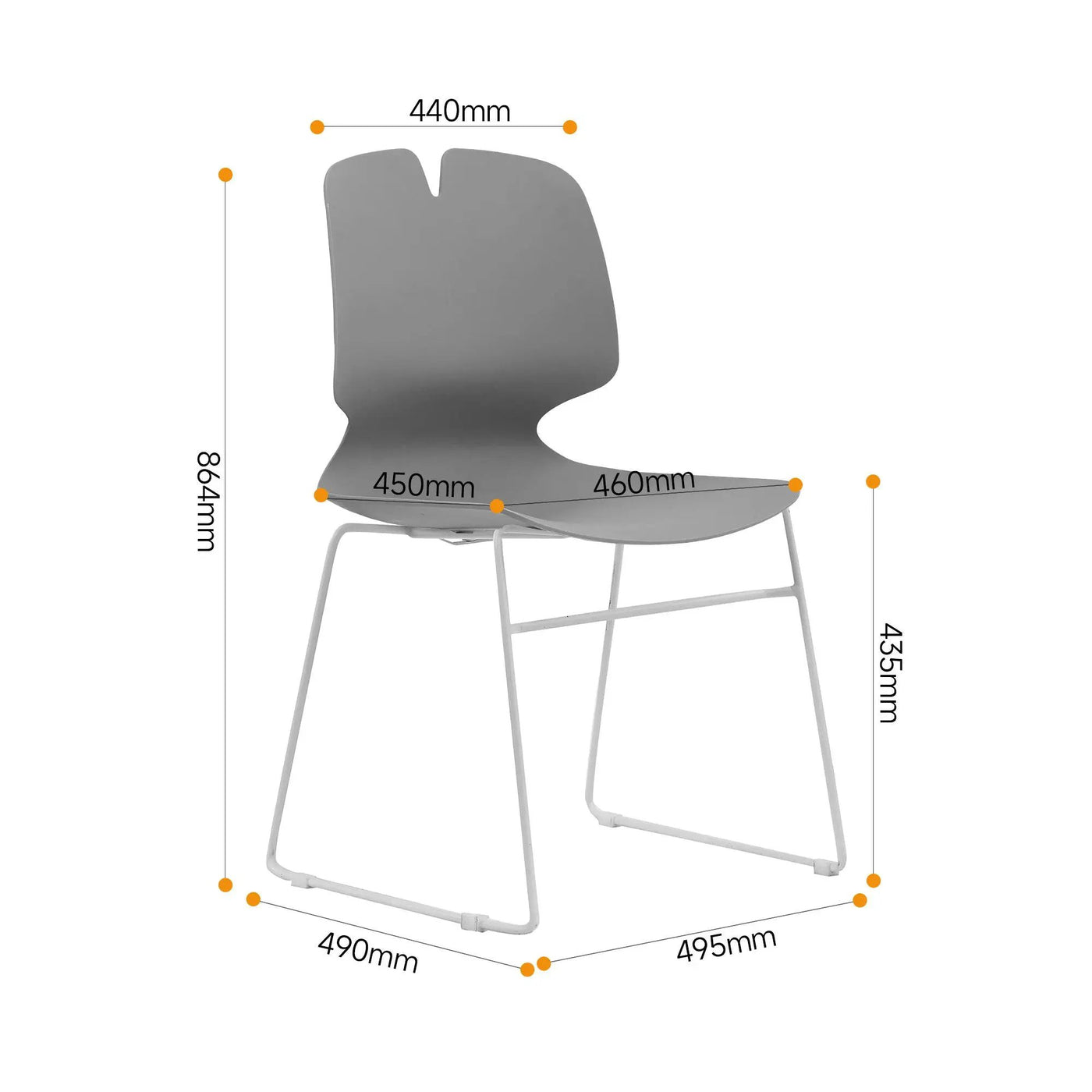 Modern Stacked Office Chairs (Set of 4) by HouseOfZazla