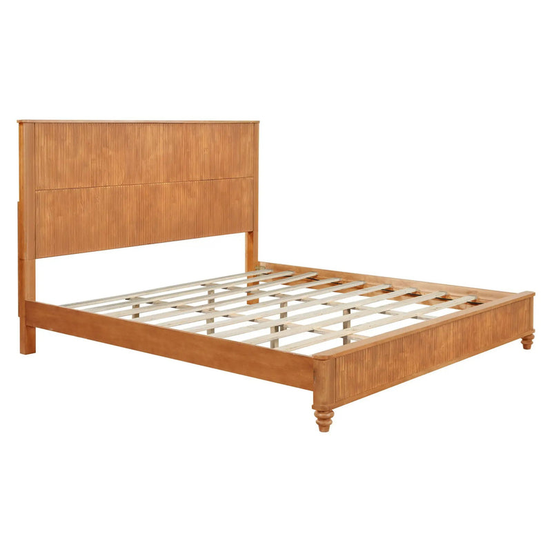 Platform Bed Frame & Tall Headboard by HouseOfZazla