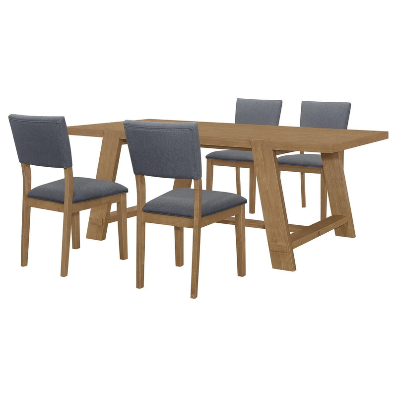 Modern Farmhouse Dining Set With Table And Chairs by HouseOfZazla