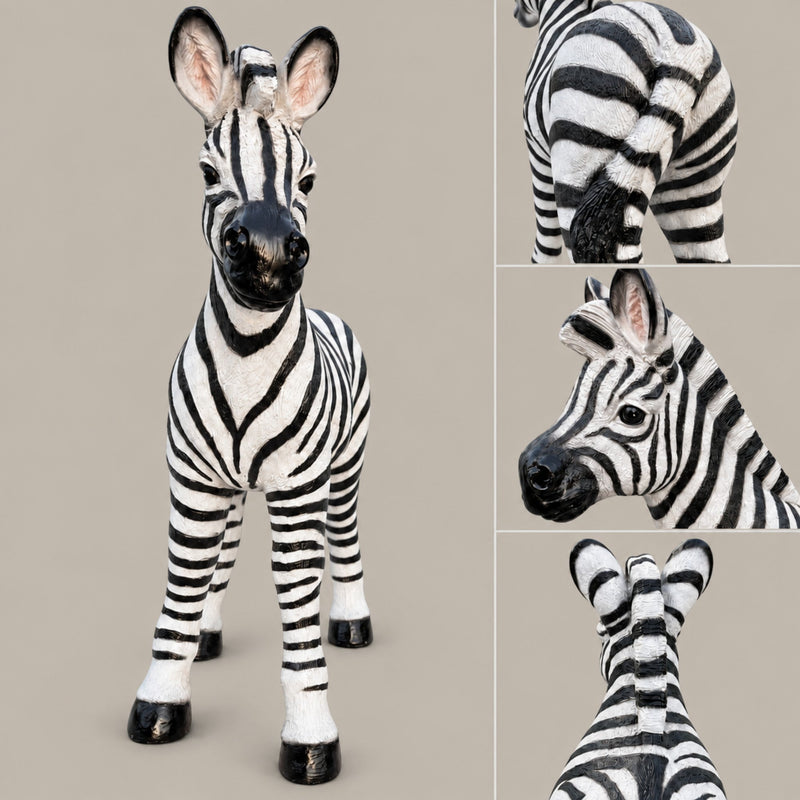 Standing Zebra Garden Statue 27.56 Inch, photo 5 of 10