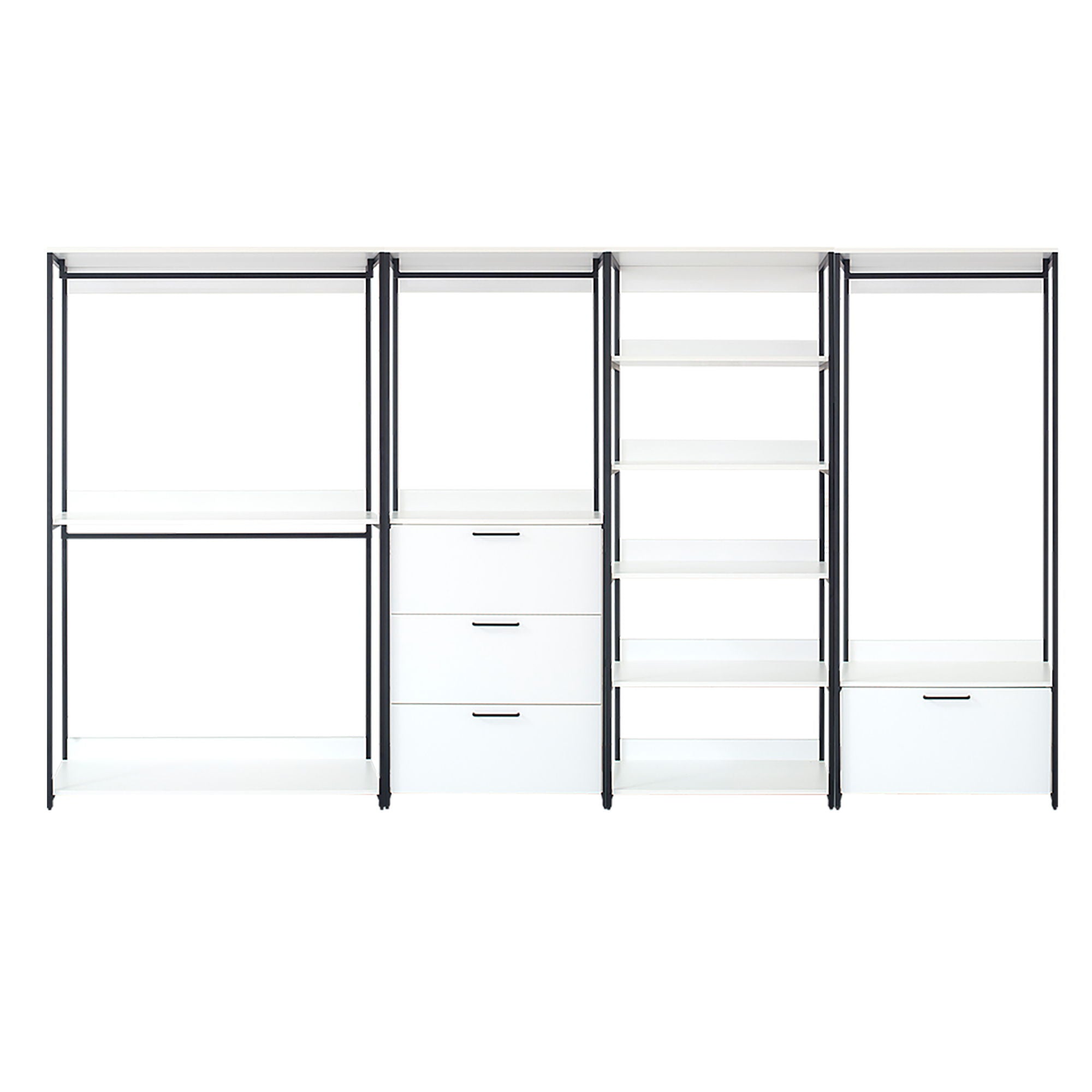 Fiona - Freestanding, Walk-In Closet System - White - Wood by HouseOfZazla