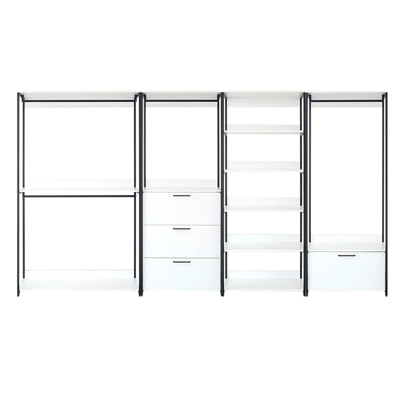 Fiona - Freestanding, Walk-In Closet System - White - Wood by HouseOfZazla