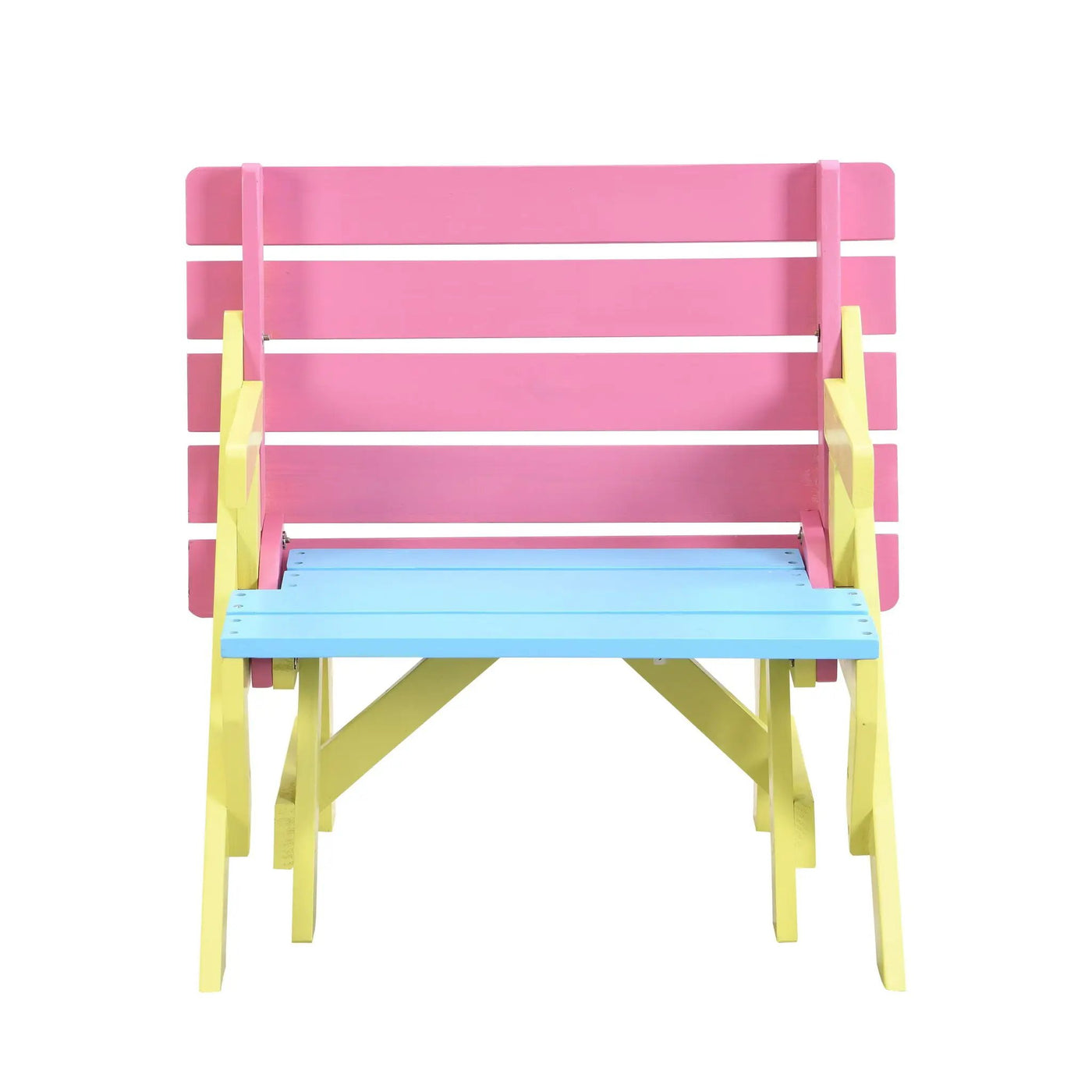 Kids Multi-Functional Arm Chair, Table With 2 Benches All-In-One Set by HouseOfZazla