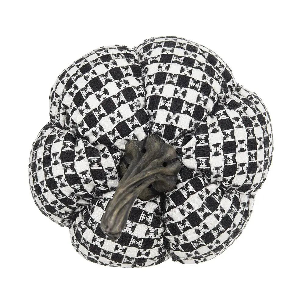 Plaid Pumpkin Decor, For Holiday Halloween Decoration by Unique Piece Furniture