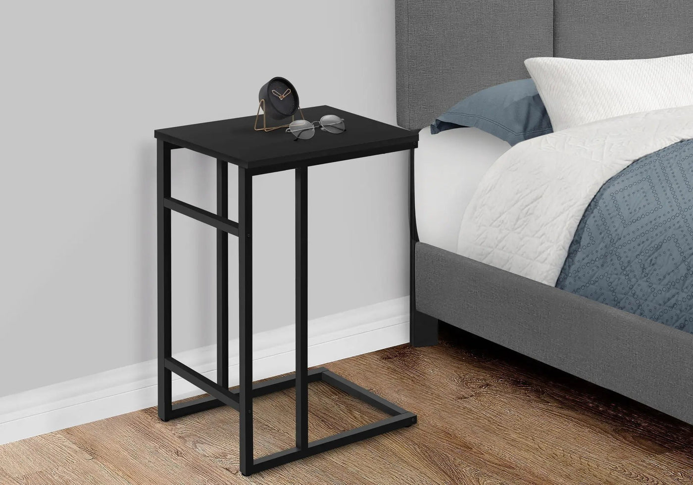 Accent Table, C-Shaped, Contemporary & Modern, Versatile Use by HouseOfZazla