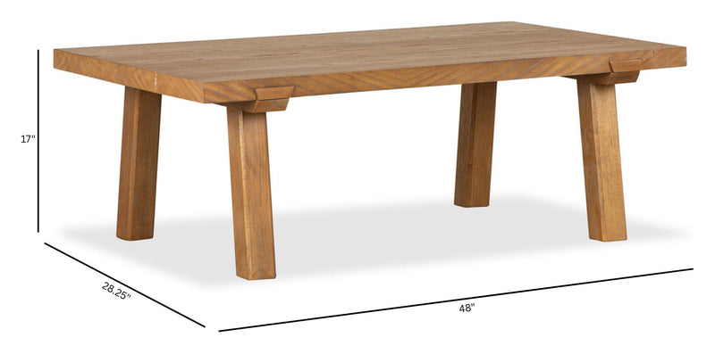 Lindon - Rectangular Cocktail Table - Belgian Wheat, photo 6 of 7