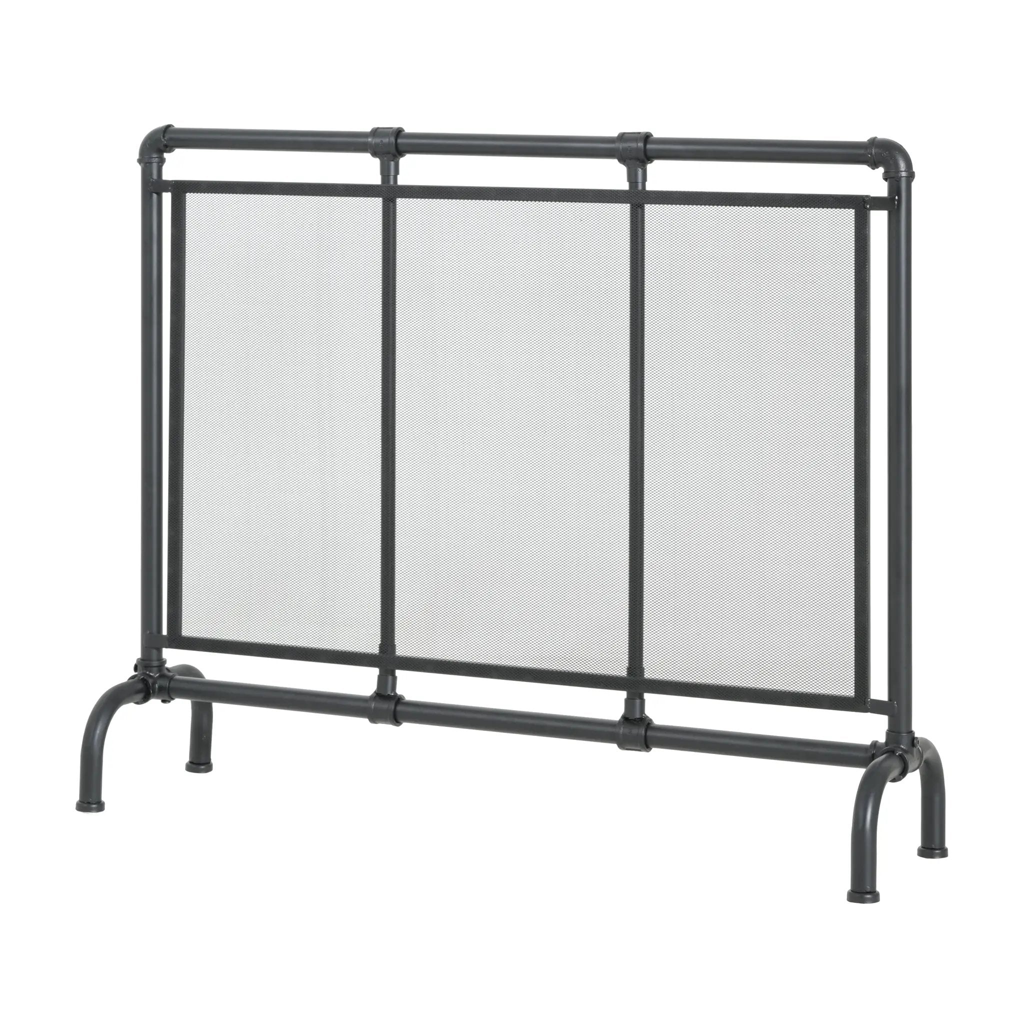 Celeste 1 Panel Iron Fireplace Screen 36" W x 29" H by HouseOfZazla