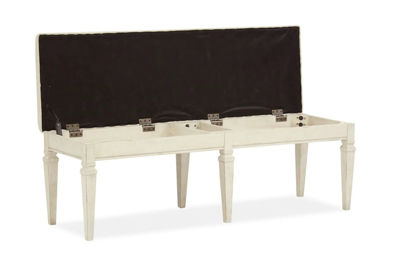 Newport - Bench With Upholstered Seat - Alabaster by Unique Piece Furniture