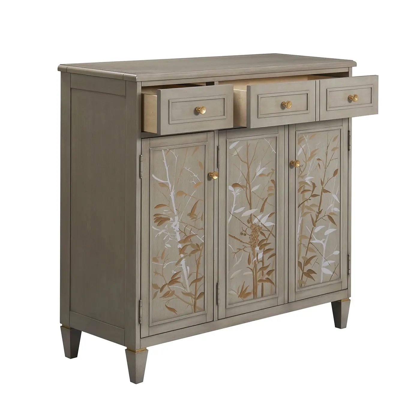 Dauphin - Handpainted Entryway Storage Cabinet - Gray Cashmere by Unique Piece Furniture