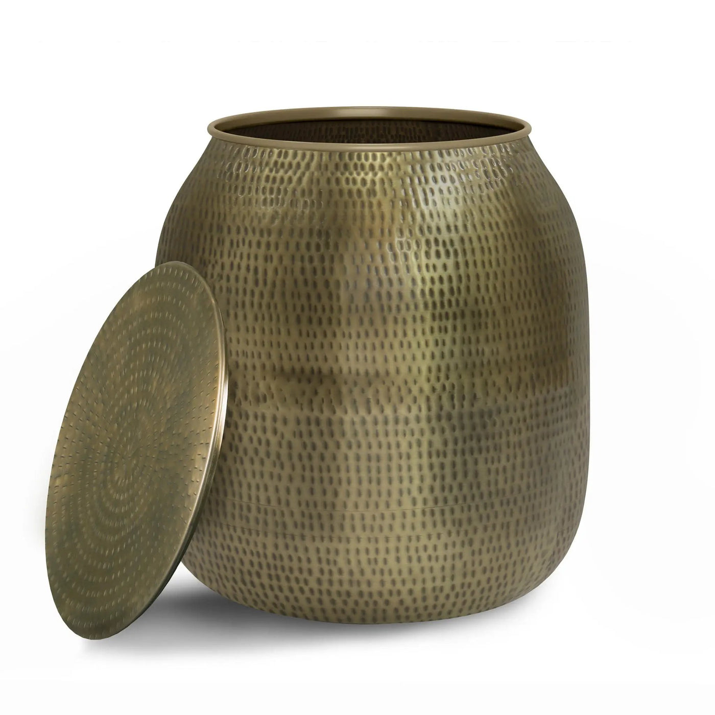 Griffen - Handcrafted Metal Storage Accent Table by HouseOfZazla