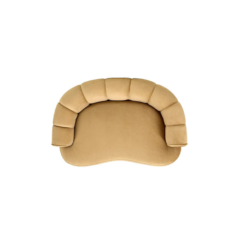 Halle 35.5" Rolled Arm Channel-Tufted Dog Sofa Bed by HouseOfZazla