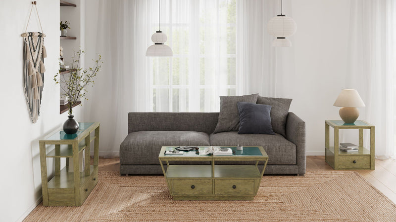 Elora - Demilune Sofa Table - Walnut, photo 3 of 3
