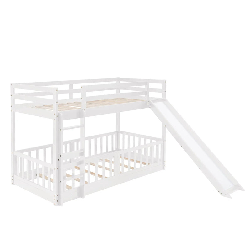 Functional Bunk Bed & Convertible Ladder And Slide by HouseOfZazla
