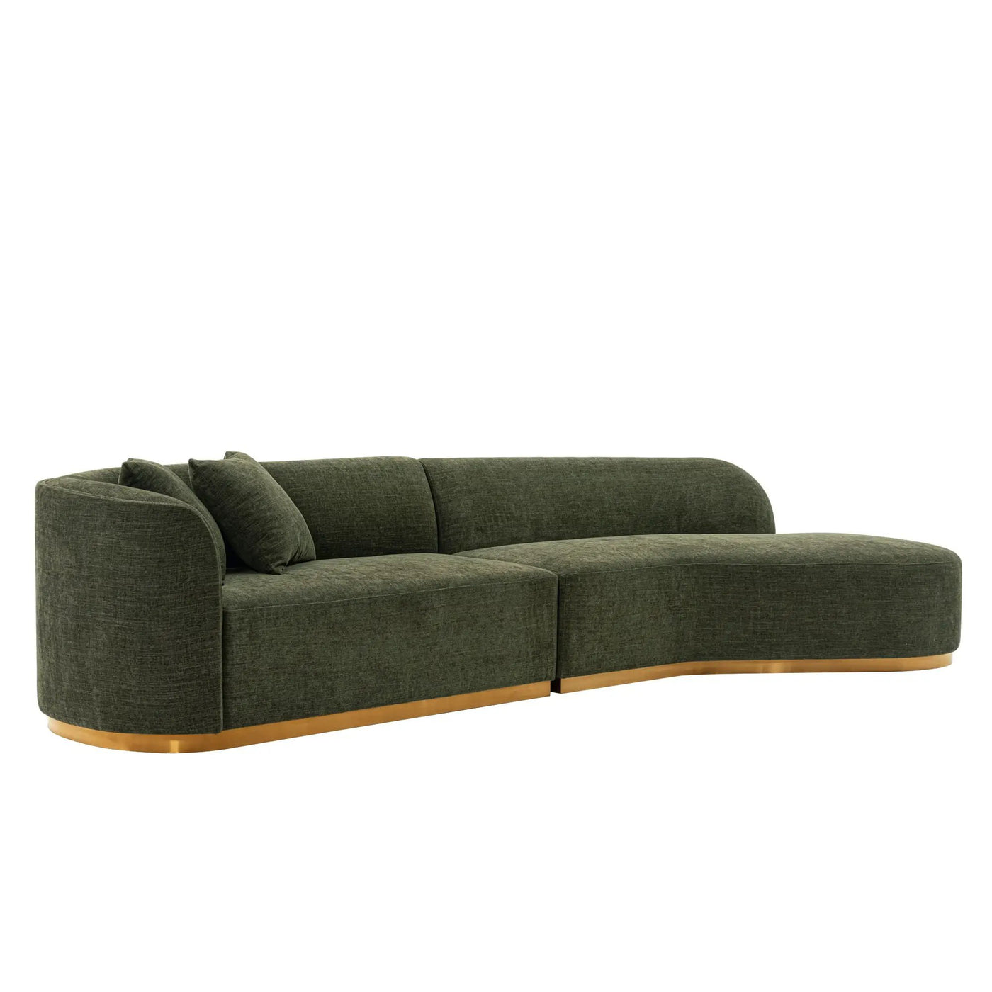 Daria - Sofa Sectional With Pillows, 2 Piece Design by HouseOfZazla