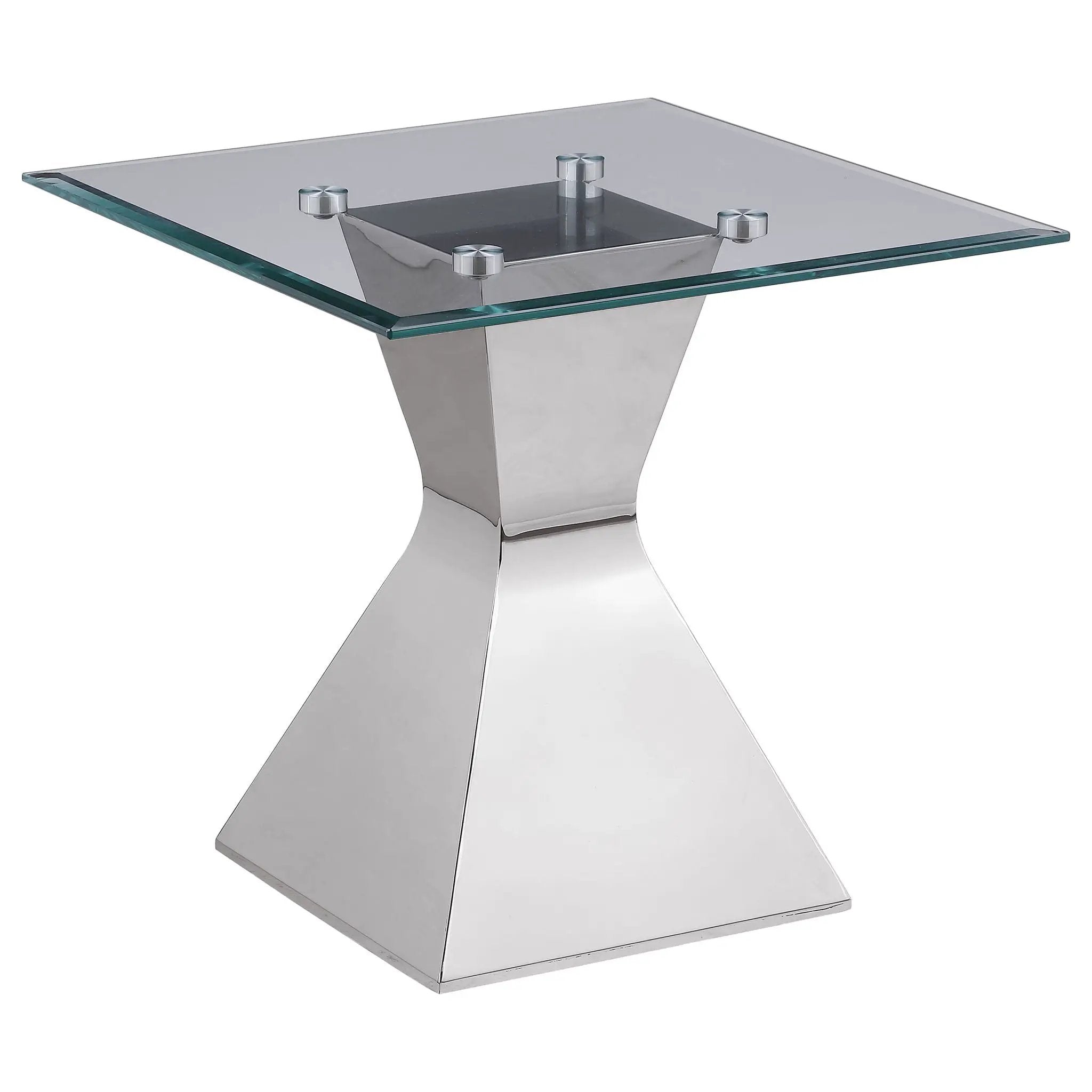 Jenny 2-piece Rectangular Coffee and End Table Set Chrome by Unique Piece Furniture
