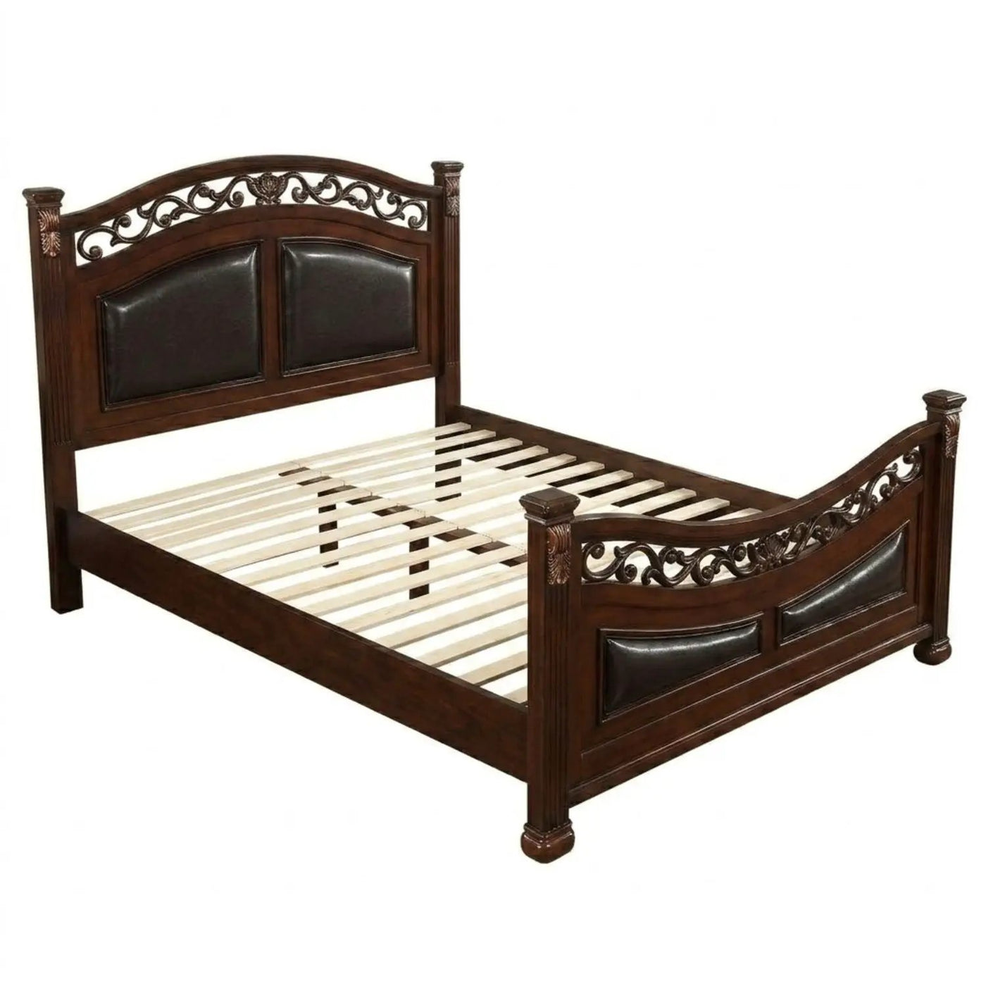 3 Piece Bedroom Set, Traditional Bed With 2 Nightstands by HouseOfZazla
