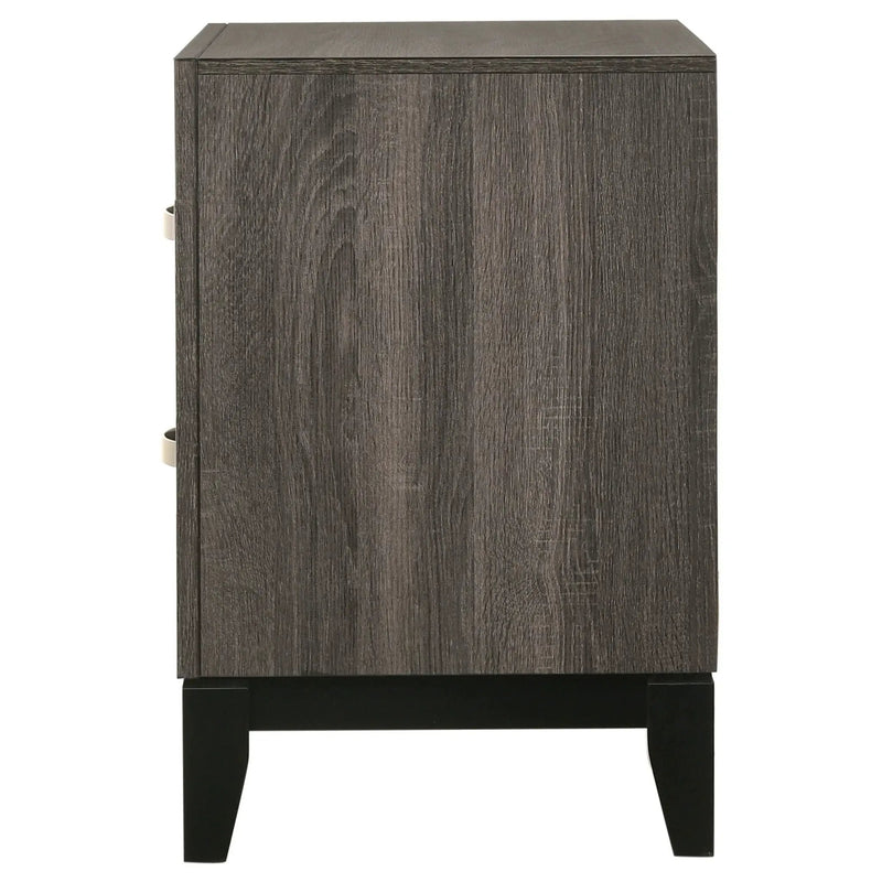 Watson 2-drawer Nightstand Grey Oak by Unique Piece Furniture