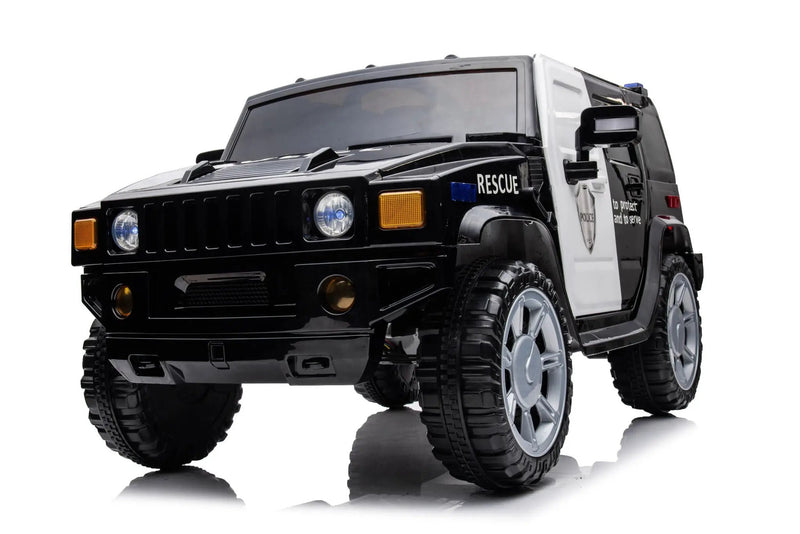 12V7A 30W*2 Four-Wheel Drive Seat One Button Start, Forward And Backward, High And Low Speed, Music, Front Light, Power Display, Two Doors Can Open, 2.4G R / C, Seat Belt Four Wheel Absorber by HouseOfZazla