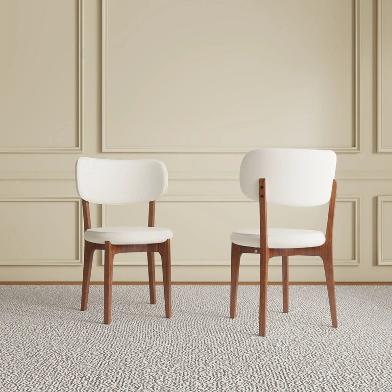 Modern Dining Chairs, Comfortable For Dining Room (Set of 2) - Orange by HouseOfZazla