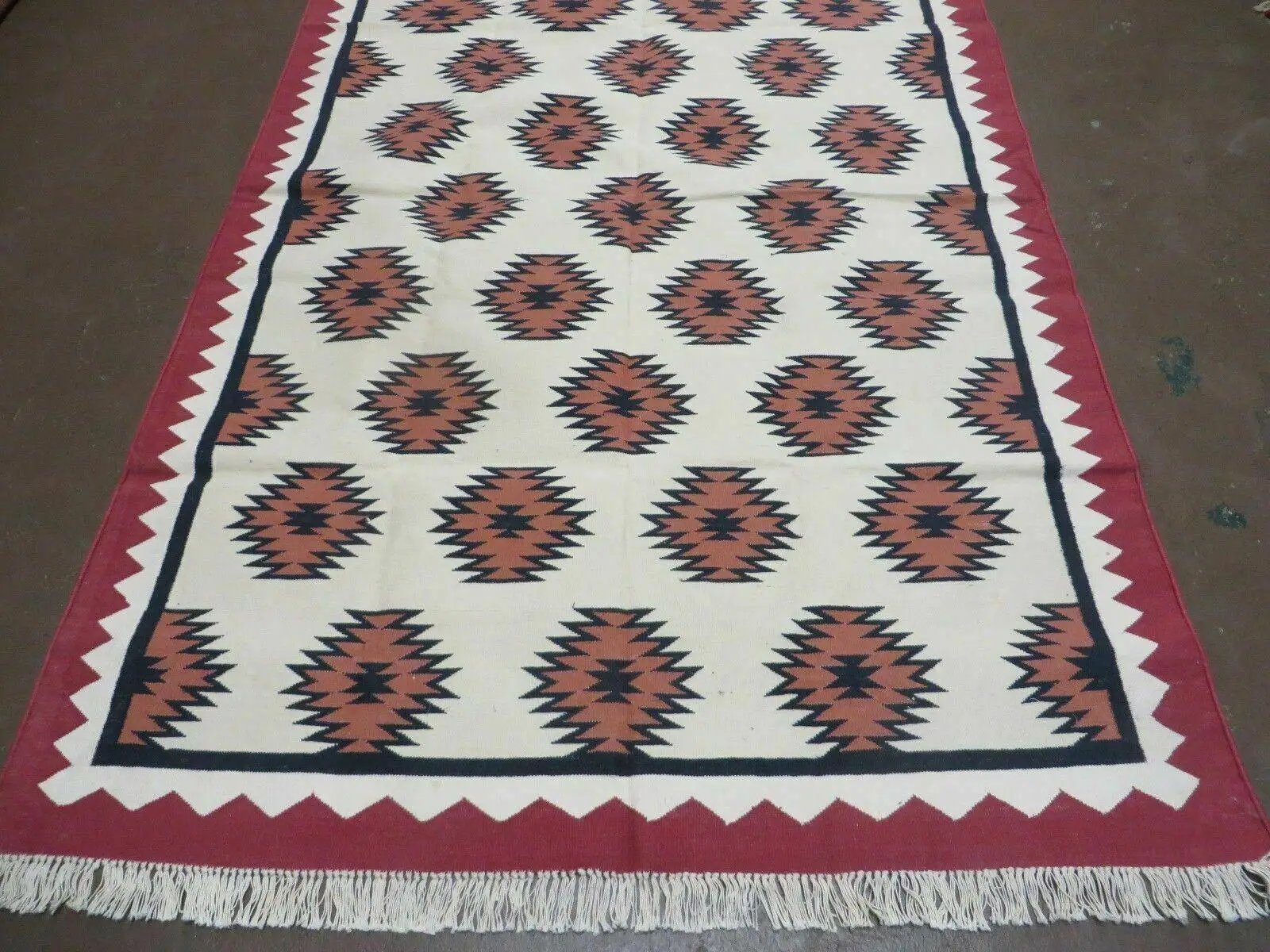 5' X 8' Hand Woven Wool Rug Contemporary Kilim Dhurrie Modern Oriental Area Rug by Jewel Rugs