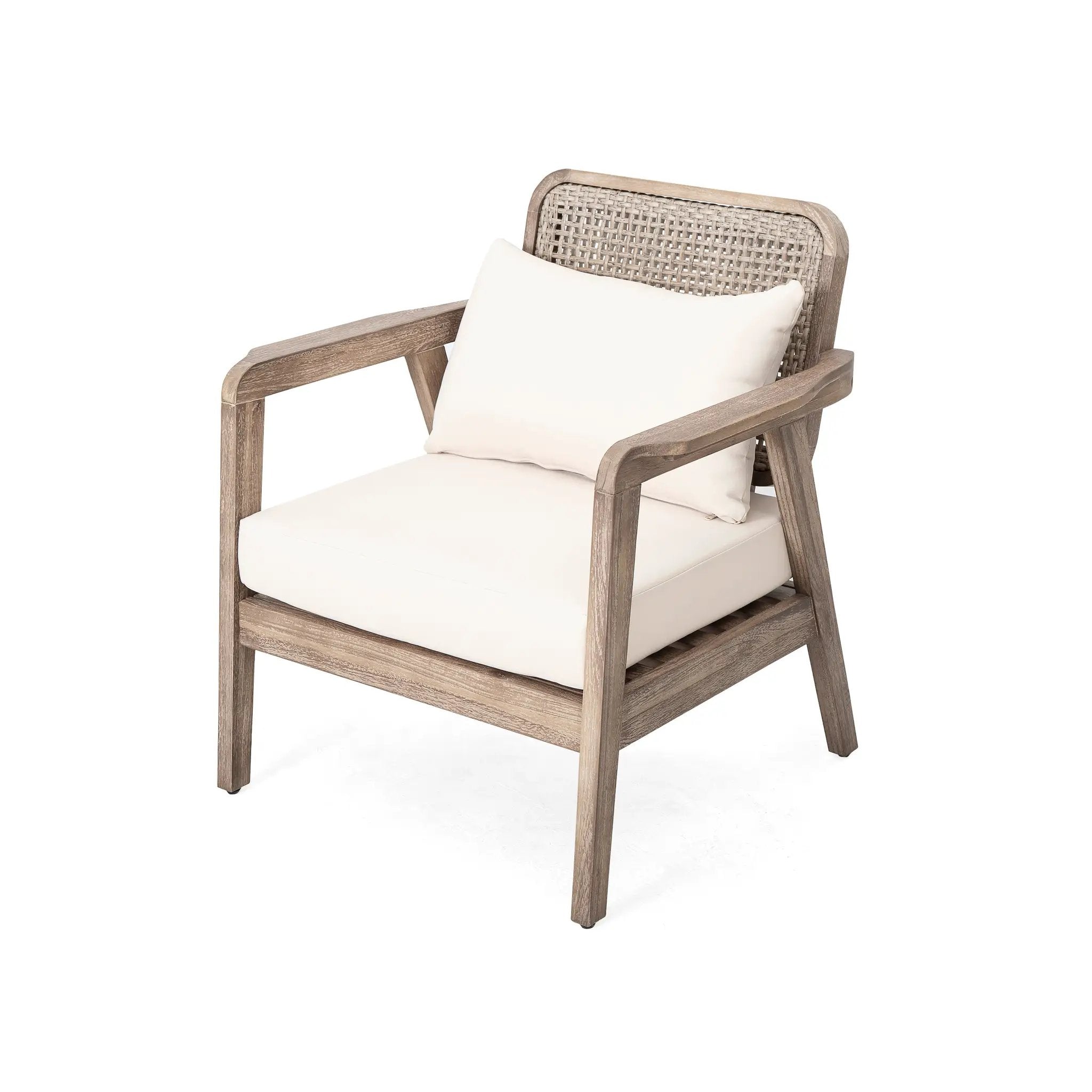 Outdoor Acacia Wood Patio Club Chair by HouseOfZazla