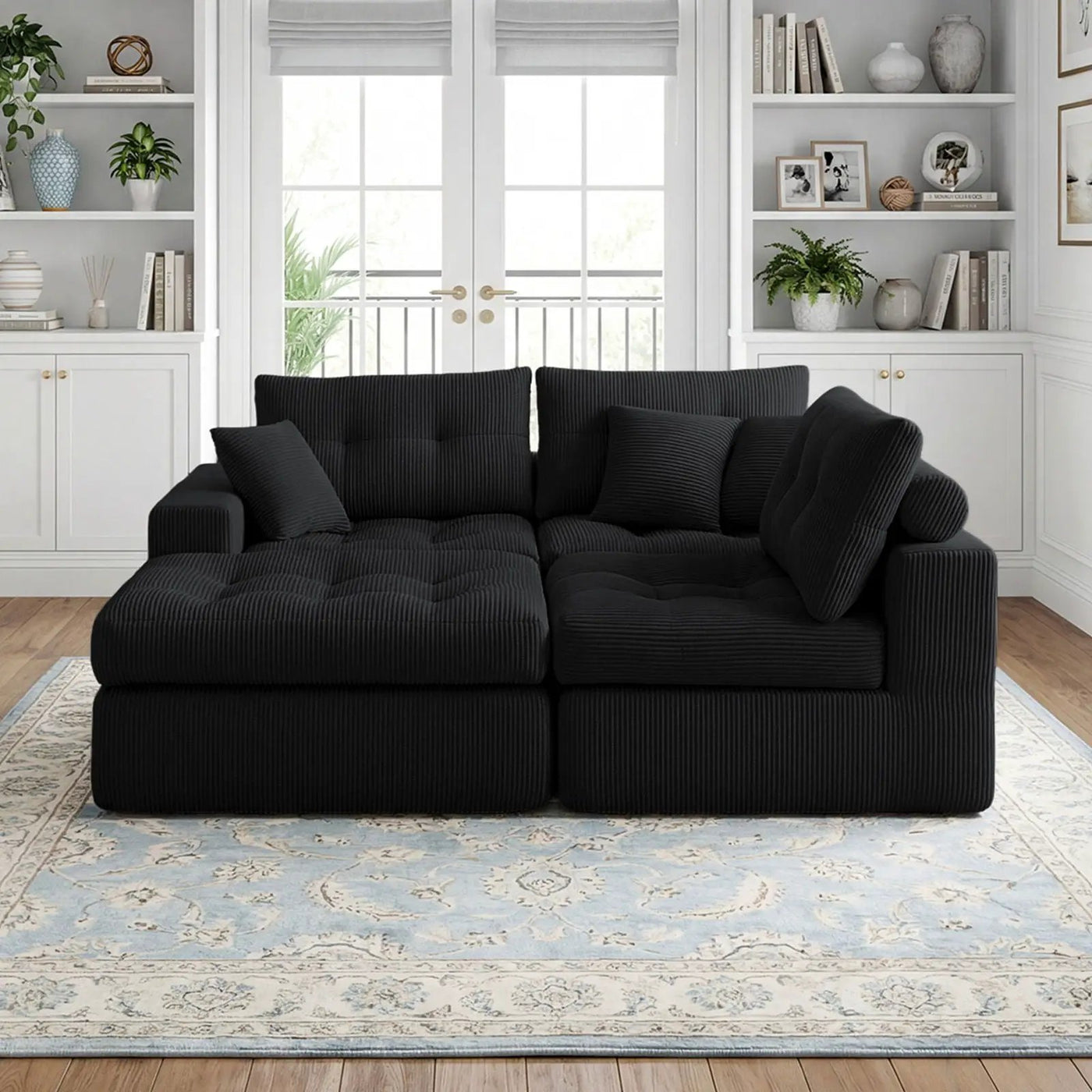 Corner Chaise L-Shaped Sectional Sofa Bed by HouseOfZazla