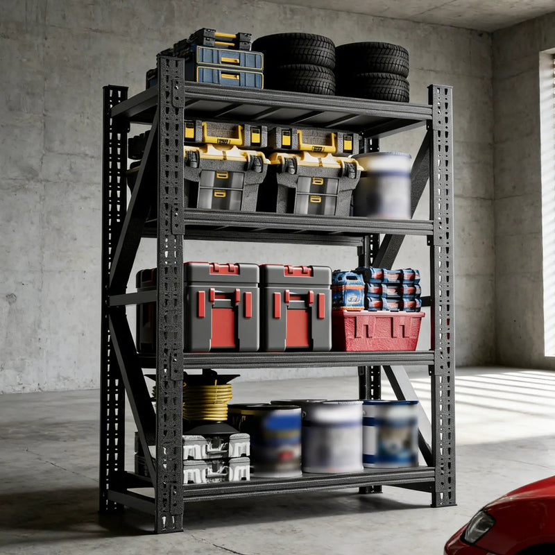Heavy Duty Metal Adjustable Garage Shelves by HouseOfZazla