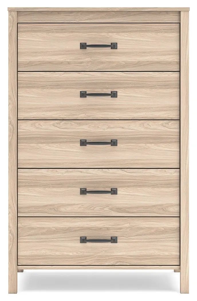 Battelle - Five Drawer Chest - Tan by Unique Piece Furniture