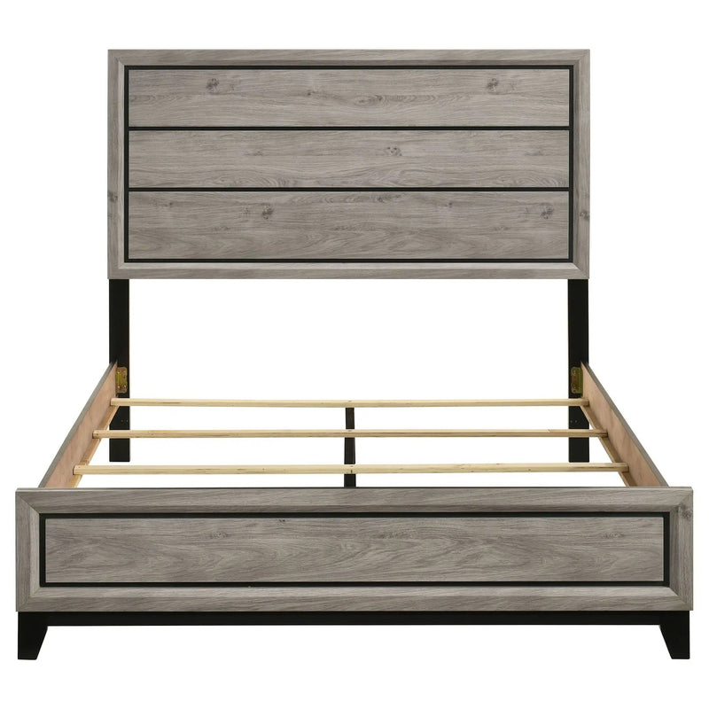 Watson Wood Queen Panel Bed Light Taupe by Unique Piece Furniture