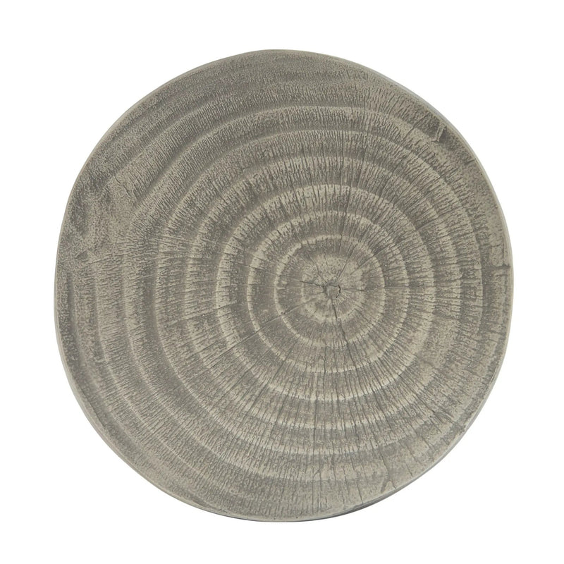 Hollow Side Table Wood-Like Texture Grey by HouseOfZazla
