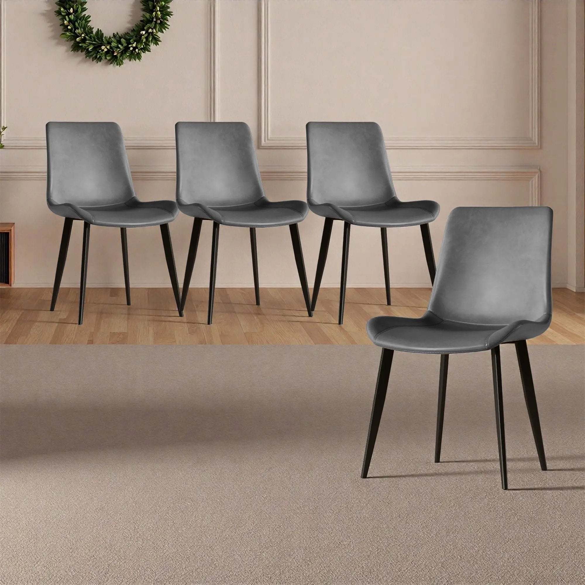 Modern Dining Chairs Ergonomic Design For Kitchen (Set of 4) by Unique Piece Furniture