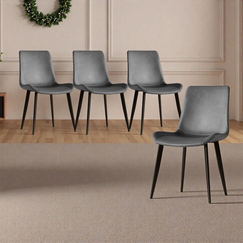 Modern Dining Chairs Ergonomic Design For Kitchen (Set of 4) by Unique Piece Furniture