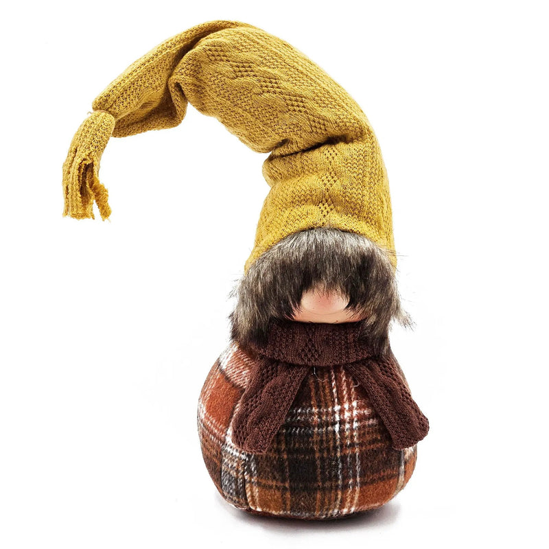 Gnomes Decorations, For Fall Thanksgiving Table Decorations (Set of 2) - Brown / Yellow by HouseOfZazla