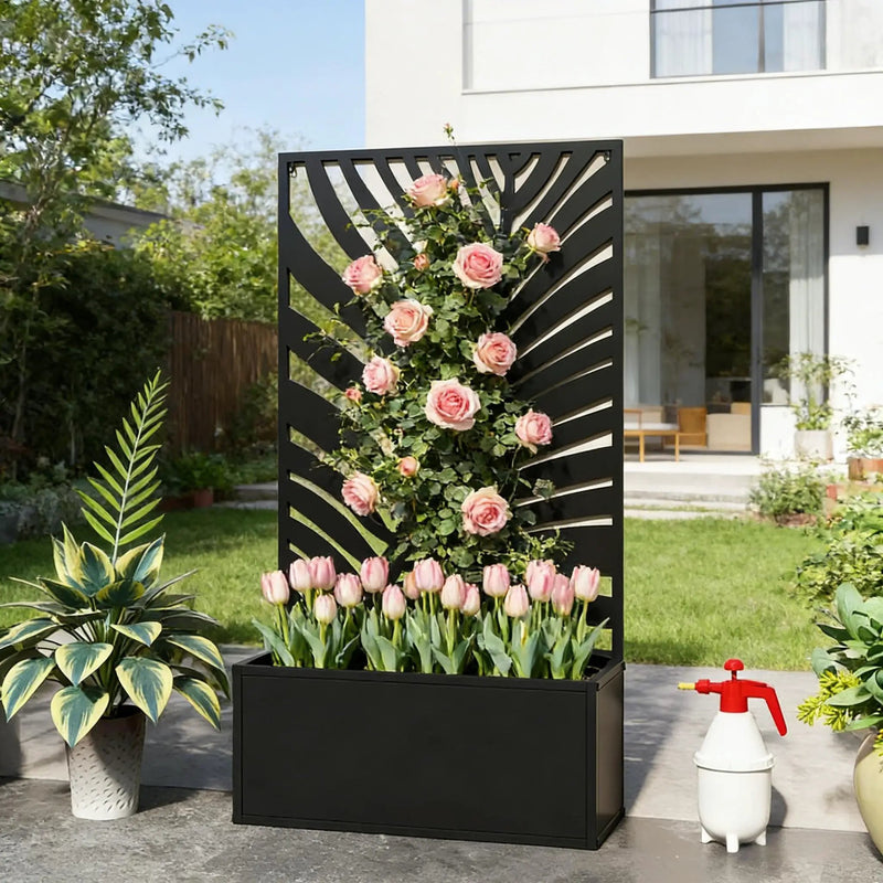Freestanding Plant Bed, Wall Mounted Flower Bed, Raised Garden Bed by HouseOfZazla