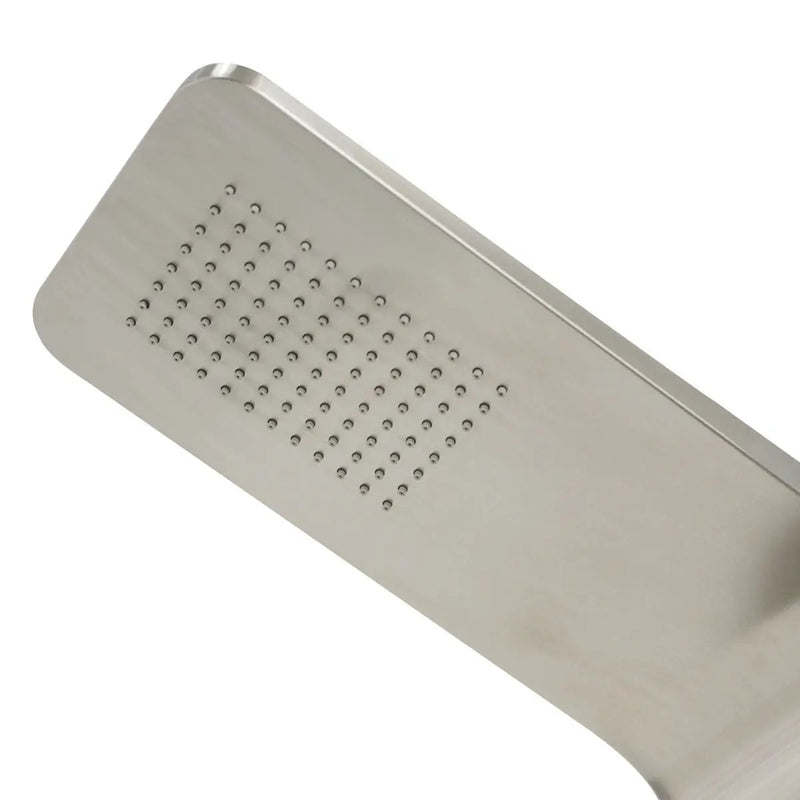 57 Inch Stainless Steel Shower Panel with12 x 8 Head Shower by DirectDeals