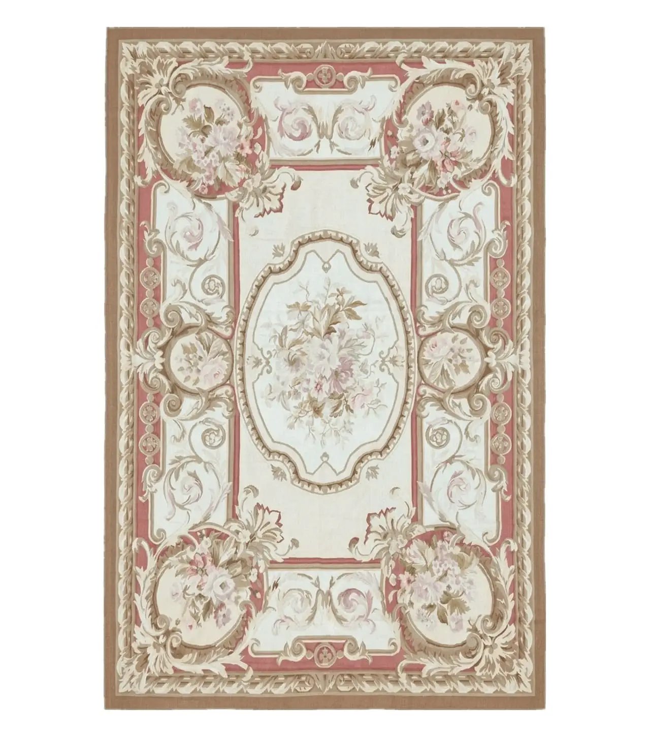 Aubusson Rug 6x9 by Jewel Rugs