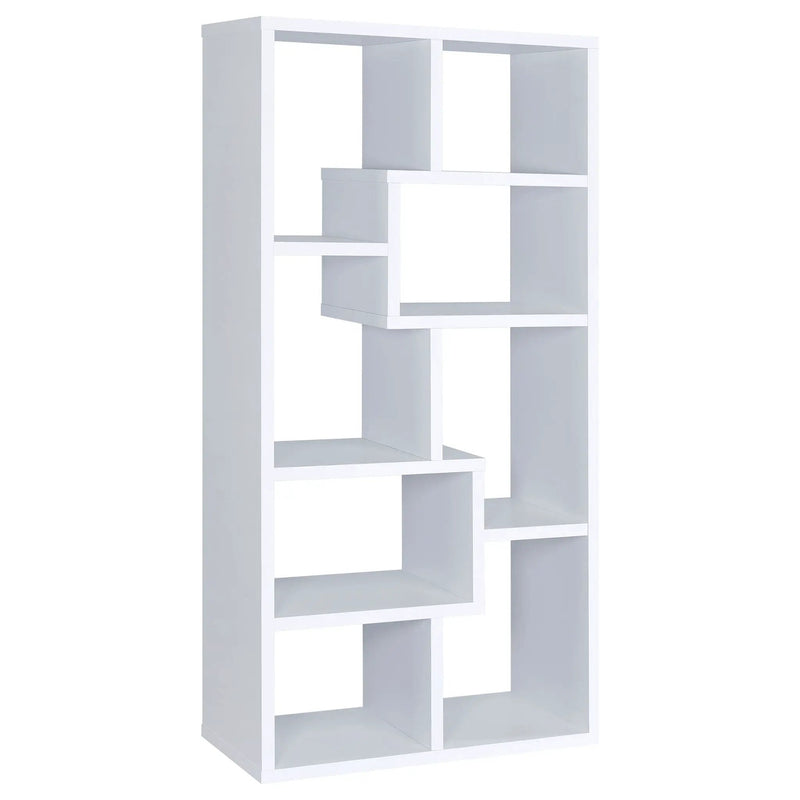 Theo 71-inch 6-shelf Bookshelf White by Unique Piece Furniture