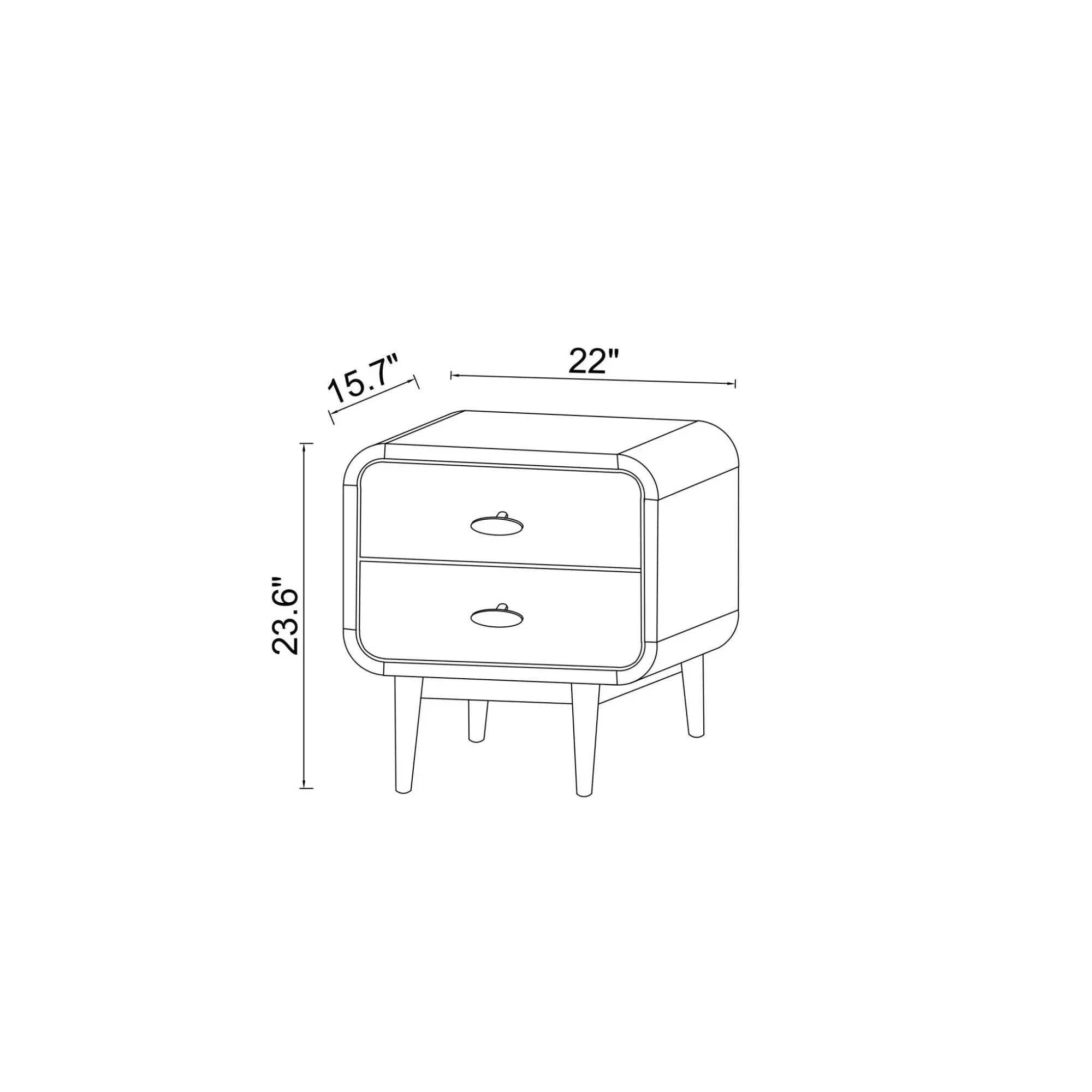 Alexa - Night Stand - Brown