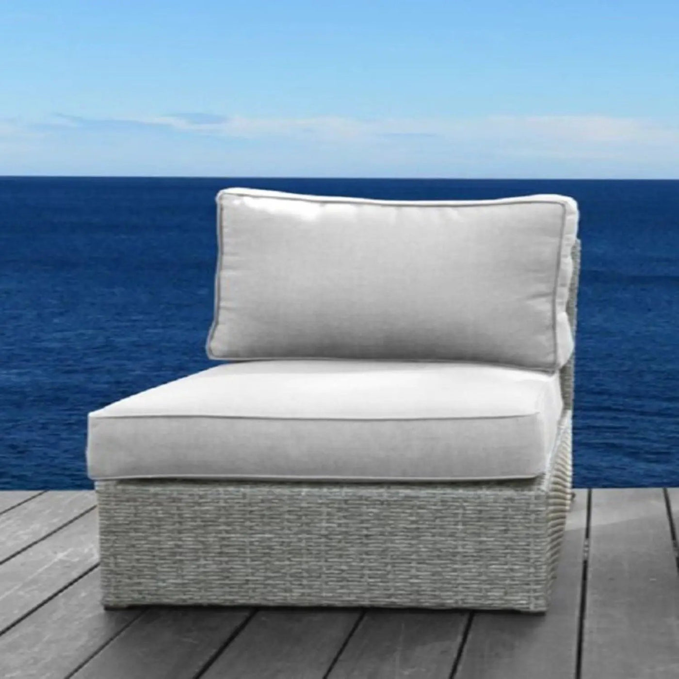 Armless Patio Chair With Cushions by HouseOfZazla