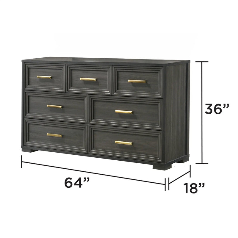 Colorado - Dresser (Mirror Not Included) - Charcoal by HouseOfZazla
