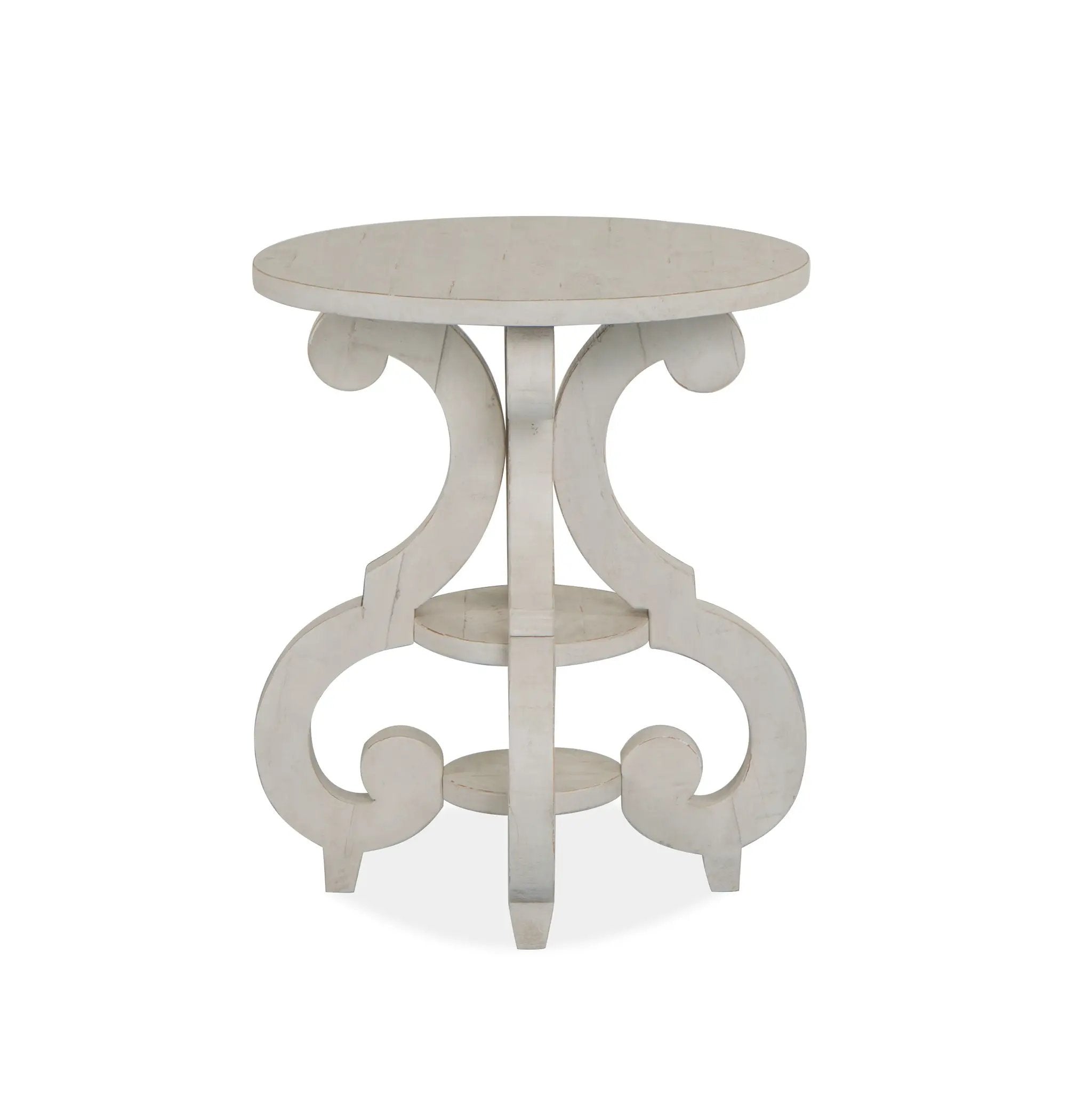 Bronwyn - Round Accent Table - Alabaster by Unique Piece Furniture