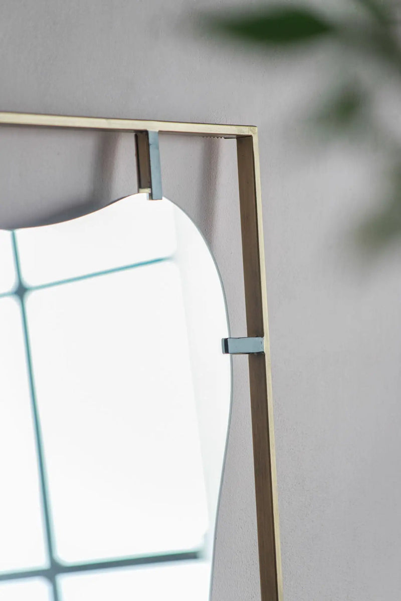 Poppy Mirror With Metal Frame Contemporary Design For Bathroom, Entryway Wall Decor by Unique Piece Furniture